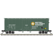 Atlas Trainman 20008353 HO Scale 40' Plug Door Box Car - British Columbia Railway # 8011 (Green)