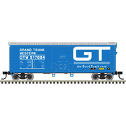 Atlas Trainman 20008360 HO Scale 40' Plug Door Box Car - Grand Trunk Western # 517004 (Blue/White)