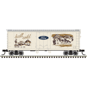 Atlas Trainman 20008366 HO Scale 40' Plug Door Box Car - Ford� Western "Built Wild" # 1966 (Tan/Brown)