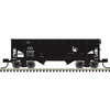 Atlas Trainman 20008498 HO Scale 2-Bay Offset Side Hopper 3-Pack - Central Railroad of New Jersey # 61101, 61119, 61121 (Black/White)