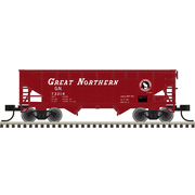 Atlas Trainman 20008507 HO Scale 2-Bay Offset Side Hopper - Great Northern (Vermillion Red) # 73314 (Red/White)