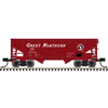Atlas Trainman 20008509 HO Scale 2-Bay Offset Side Hopper - Great Northern (Vermillion Red) # 73342 (Red/White)