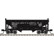 Atlas Trainman 20008514 HO Scale 2-Bay Offset Side Hopper 3-Pack - Hojalata Y Lamina S.A. # 7508 7515, 7537 (Black/White)