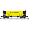 Atlas Trainman 20008515 HO Scale 2-Bay Offset Side Hopper 2-Pack - Clinchfield - Ballast Service Set # 55266 55299 (Black/Yellow)