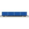 Atlas Trainman 50007052 N Scale 85' Trash Flat Car with MSW Containers - ECDC Logistics (RSGX) # 30064 (Black) with Containers RSGU 2134, 2248, 2343, 2556