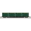 Atlas Trainman 50007057 N Scale 85' Trash Flat Car with MSW Containers - USA Waste (USWX) # 40246 (Black) with Containers DSWU/WMNY 00725, 00166, 02096, 00137