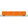 Atlas Trainman 50007062 N Scale 85' Trash Flat Car with MSW Containers - East Carbon (DSEX) # 7215 (Orange) with Containers DSEU 70549, 70671, 70966, 71239
