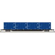 Atlas Trainman 50007067 N Scale 85' Trash Flat Car with MSW Containers - APEX # 100568 (Black) with Containers LWT 150060, 150607, 150990, 151310