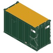 Atlas Trainman 50007071 N Scale 20' High-Cube MSW Containers - USWX Set 2 - DSWU/WMNY # 00073, 01112, 02073, 01943 (Green)