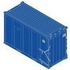 Atlas Trainman 50007073 N Scale 20' High-Cube MSW Containers - RSGU Set 2 # 2061, 2072, 2105, 2267 (Light Blue)