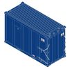 Atlas Trainman 50007079 N Scale 20' High-Cube MSW Containers - LWT Set 2 # 150426, 150787, 150799, 151316 (Dark Blue)