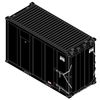 Atlas Trainman 50007080 N Scale 20' High-Cube MSW Containers - NWSX Set 1 # 1011, 1114, 1154, 1218 (Black)