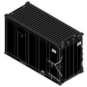 Atlas Trainman 50007081 N Scale 20' High-Cube MSW Containers - NWSX Set 2 # 1032, 1052, 1194, 1286 (Black)