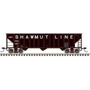 Atlas Trainman 50007674 N Scale 90 Ton Hopper - Pittsburgh and Shawmut Road # 1327 (Black/White/Red)