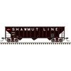 Atlas Trainman 50007676 N Scale 90 Ton Hopper - Pittsburgh and Shawmut Road # 1629 (Black/White/Red)
