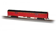 Bachmann 14408 HO Scale 72' Smooth-Side Baggage Car with Lighted Interior - Norfolk & Western # 1288