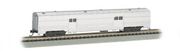 Bachmann 14654 N Scale 72 Ft 2-Door Baggage Car - Unlettered Aluminum