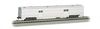 Bachmann 14654 N Scale 72 Ft 2-Door Baggage Car - Unlettered Aluminum