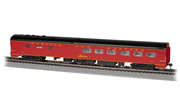 Bachmann 14810 HO Scale 85' Smooth-Side Dining Car with Lighted Interior - Norfolk & Western # 491