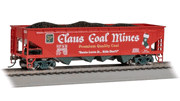 Bachmann 17609 HO Scale 40' Quad Hopper - Christmas - NP&S Claus Coal Mines # 401225