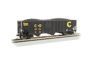 Bachmann 18744 HO Scale Bethlehem Steel 100-Ton Three-Bay Hopper - Chessie System (C&O) #142315