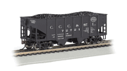 Bachmann 19517 HO Scale 55-Ton 2-Bay USRA Outside Braced Hopper with Removeable Coal Load - New York Central # 72721 - Big Four ##