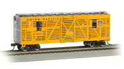 Bachmann 19701 HO Scale 40' Animated Stock Car - Union Pacific # 43013 with Horses