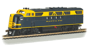 Bachmann 69603 HO Scale EMD F Unit Locomotive (DCC Ready with NMRA 8-Pin Socket) - FT-A Santa Fe - Blue & Yellow