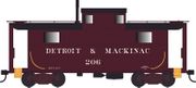 Bowser 43353 HO Scale N5 Caboose Detroit & Mackinac Maroon # 206 BLt. 10-27 Rpkd 3-70