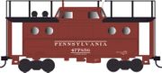 Bowser 43391 HO Scale N5C Caboose PRR Early Western Reg. w/Trainphone # 477856 Rpkd 5-46