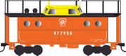 Bowser 43393 HO Scale N5C Caboose PRR Focal Orange w/Trainphone # 477958 Rpkd 11-65