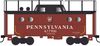 Bowser 43397 HO Scale N5C Caboose PRR Sh. Key. North. Reg w/Trainphone # 477995 Rpkd 2-55