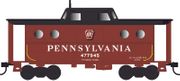Bowser 43398 HO Scale N5C Caboose PRR Shadow Keystone Pittsburgh Reg # 477945 Rpkd 2-59