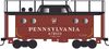 Bowser 43400 HO Scale N5C Caboose PRR Sh.Key. Pitts Reg/ w/Trainphone #478013 Rpkd 2-55