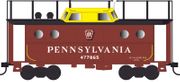 Bowser 43405 HO Scale N5C Caboose PRR Shadow Keystone w/Trainphone # 477955 Rpkd 2-61