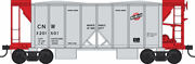 Bowser 43657 HO Scale 70 Ton Ballast Car - CNW Gray # X201750