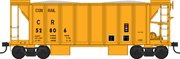 Bowser 43662 HO Scale 70 Ton Ballast Car - Conrail Yellow # 52806