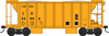 Bowser 43663 HO Scale 70 Ton Ballast Car - Conrail Yellow # 52820