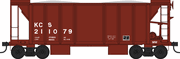 Bowser 43672 HO Scale 70 Ton Ballast Car - Kansas City Southern # 211079