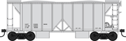 Bowser 43685 HO Scale 70 Ton Ballast Car - Dim Data Open Side Gray