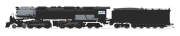 Broadway Limited 6991 UP Challenger 4-6-6-4, Unlettered, Black & Graphite, Coal Tender, Paragon4 Sound/DC/DCC, Smoke, N