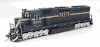 Broadway Limited 9815 HO Scale EMD SD45, MPI 9019, Blue w/Gold, No-Sound / DCC-Ready