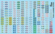 Gofer Racing 11001 License Plate Decals 1:24