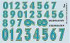 Gofer Racing Models Decals 11013 Stock Car Numbers in Blue 1:25 Gofer Racing Models Decals 11013 Stock Car Numbers in Blue 1:25