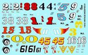 Gofer Racing Models Decals 11015 Vintage Modified Car Numbers Decals