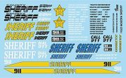 Gofer Racing Models Decals 11025 Sheriff Decals 1:25