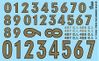 Gofer Racing Models Decals 11028 Gold Numbers Decals 1:25 Gofer Racing Models Decals 11028 Gold Numbers Decals 1:25