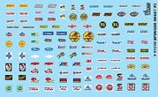 Gofer Racing Models Decals 11040 Manufacturer Sponsor Logos # 3 Decals 