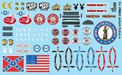 Gofer Racing Models Decals 11042 Stuff Sheet # 4 Confederate Flag, Etc Decals