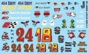 Gofer Racing Models Decals 11056 Stuff Sheet # 5 Chevy, Detroit Gasket, Etc Decals 1:25